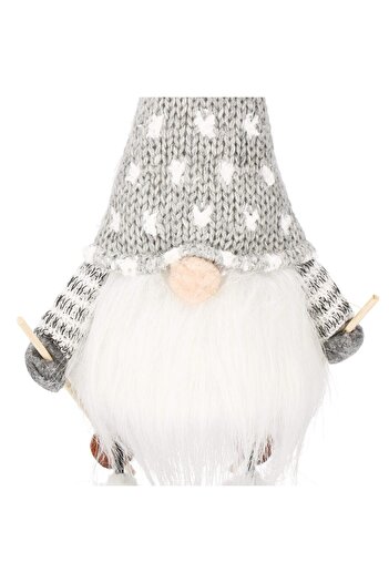 SERSIMO Christmas figurine, Elf on skis, height 33cm