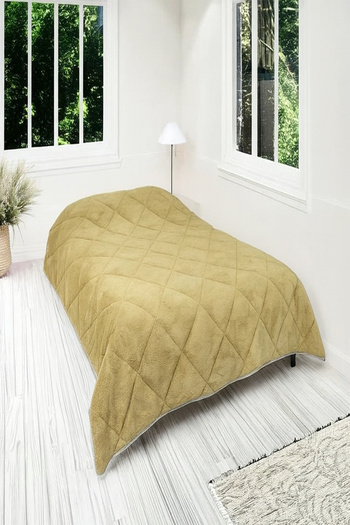 Budi Welsoft Quilt Single Size 155*220 Quilt-Green