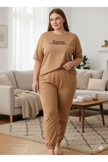 FAMESTEKSTİL Women's plus size tracksuit