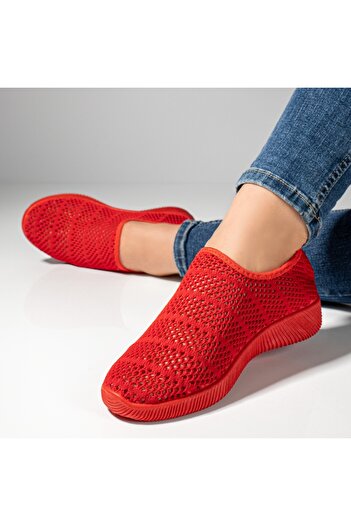 BMoD Women's red sport espadrilles with perforations MOD13061