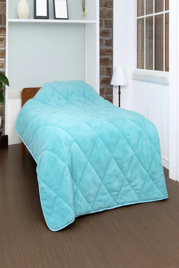 Budi Welsoft Quilt Single Size 155*220 Quilt-Turquoise