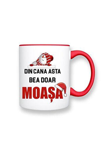OEM Set of 2 personalized mugs with message: 'Only Santa Claus/Moasa drinks from this cup', Betaprint, Christmas model