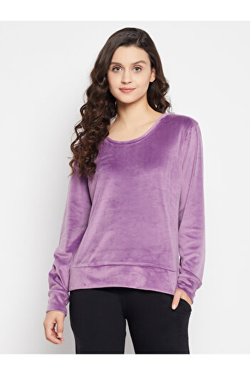 iza Chic Basic Sweatshirt in Lavender – Velour