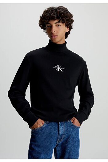 Calvin Klein Jeans Freefit Roll Neck Ls Genderless Sweater Black J30J324003Beh
