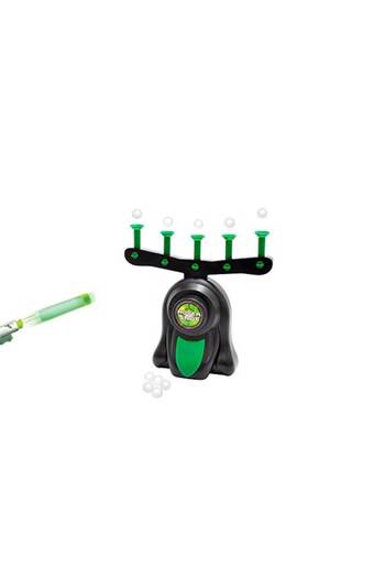 dalimag Dark Air Shot game, with 10 flying balls and 5 targets with dots, gun with phosphorescent cartridges, int