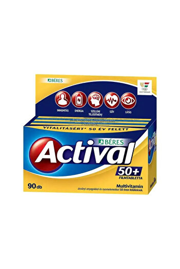 Béres Beres Actival 50+ multivitamin film-coated tablets 90 pcs