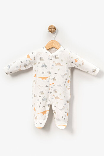 Bebitof Cute Dinosaur Patterned Cotton Jumpsuit