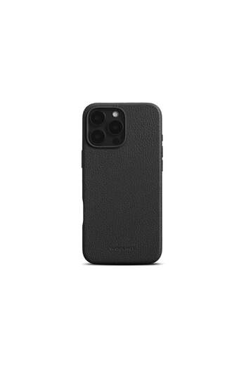 Apple Woolnut leather protective case for iPhone 16 Pro Max, Black