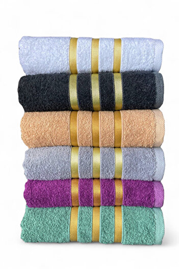 Mokita Home 6-Piece 50X90 cm Bamboo Hand and Face Towel Set