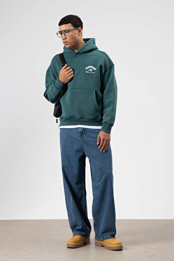 VAMOSCLO Oversize Washable Boxy Fit Hooded Sweatshirt Nefti