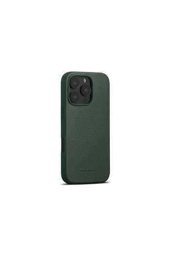 Apple Woolnut leather protective case for iPhone 16 Pro, Green