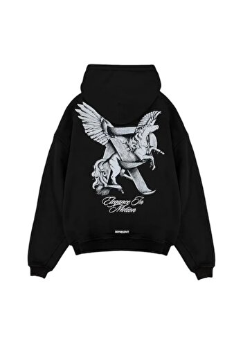 REPRESENT Men's Hoodie, Represent, Elegance In Motion, Black, XL