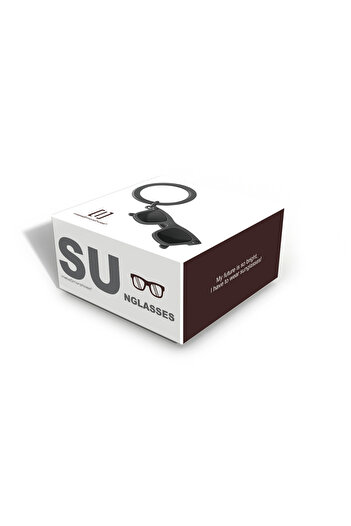 Metalmorphose Metal keychain, sunglasses model, packed in a box,
