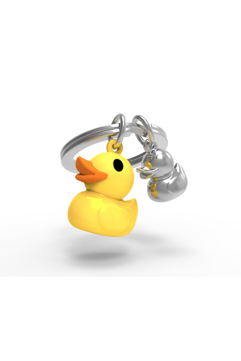 Metalmorphose Metal keychain, duckling model,