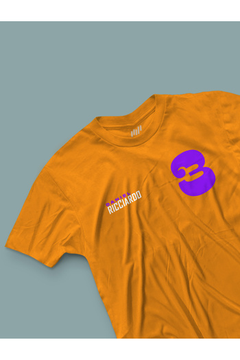 FNBX Daniel Ricciardo 3 Number Orange T-Shirt