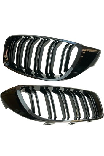 AutoUp Double Grilles BMW 4 Series, F32 F33 F36 F83 F82, 2013-2018 - Gloss Black