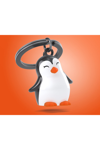 Metalmorphose Metal keychain, penguin model,