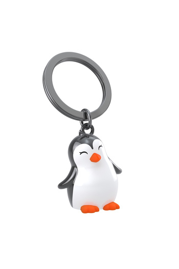 Metalmorphose Metal keychain, penguin model,