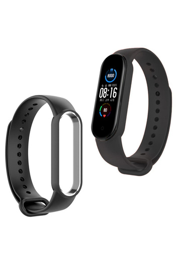 Other Silicone strap for Xiaomi Mi Band 7 - Black