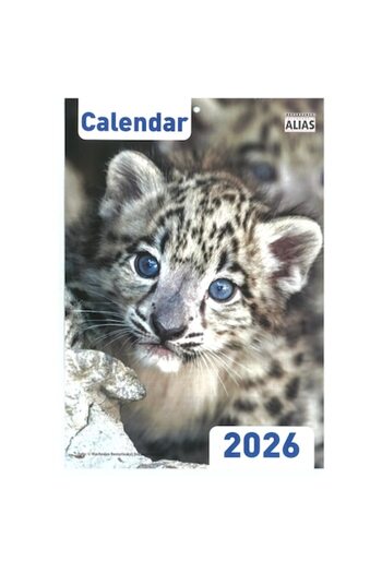 CRISIS Baby animal calendar, year 2026, A4 format, 8 sheets - Alias ​​Publishing