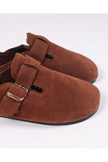 Chirpy Men's Brown Suede Plush Lined Winter Indoor Slippers – Siestra