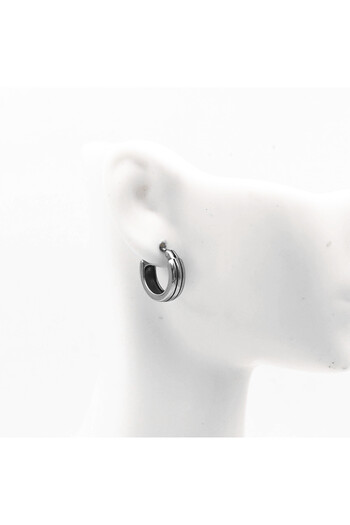 Viking Flat Cixgi Model Interchangeable Ring 316L Stainless & Non-Tarnish Steel Earrings