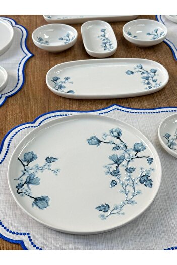 MD MİMOZA DEKOR Breakfast Set 41 Pieces for 6 People Anemon
