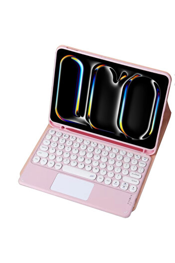 Other iPad Pro 11 Gen5 Bluetooth Keyboard Case with Touchpad (Pink)