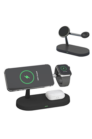 Other 3-in-1 QI Inductive Charger T268 for Apple iPhone/AirPods/Watch