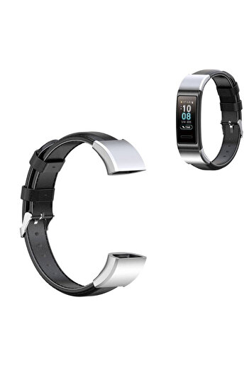 Other Leather strap for Huawei Band 3/4 PRO (Black)