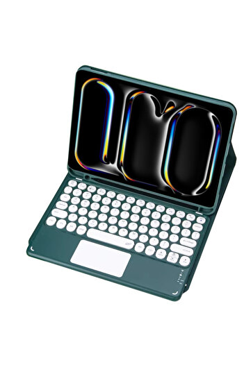 Other iPad Pro 13 Gen5 Bluetooth Keyboard Case with Touchpad (Green)