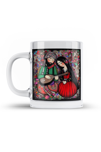 ZERYA Mem U Zin Themed Transparent Glass Mug Cup Special for Lovers - Glass Mug for Lovers