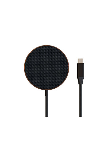 Woodcesories Woodcessories MagPad Wireless Charger, Walnut/Fabric