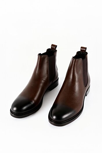 GIESTO Classic Leather Brown Boots