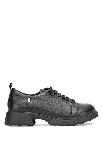 Venüs 2553801K Women's Genuine Leather Casual Shoes Black