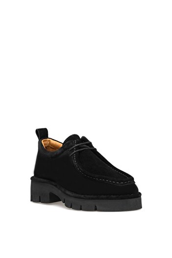Venüs 25390508K Women's Genuine Leather Casual Shoes Black