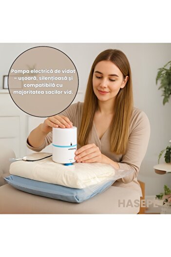 HASEPE Electric Vacuum Pump HASEPE, 220V, 40W, High Pressure >4000Pa, Low Noise