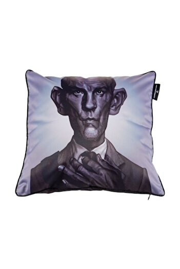Complicat Rau Decorative pillow, Malkovich, printed by direct sublimation, 43x43