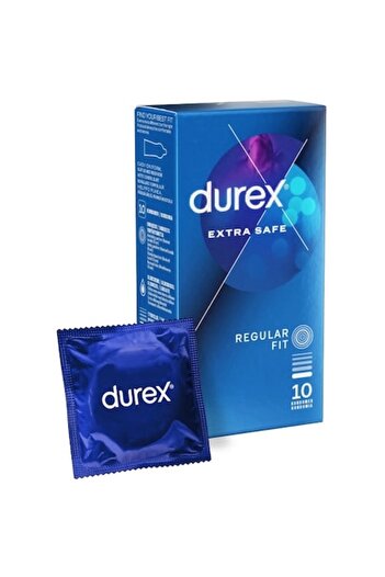 Durex Prezervative Extra Safe, Extra lubrifiate, 10 buc