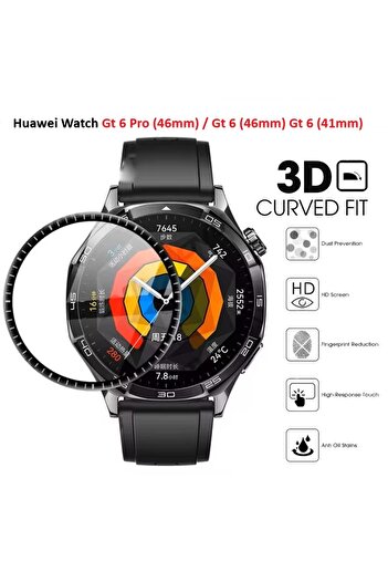 Dmay Huawei Watch Gt 6 Pro (46mm) Compatible Full Coverage Nano Screen Protector