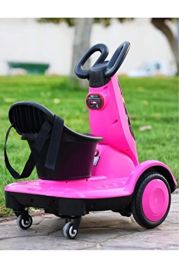 Generic Multi-functional electric toy car for children, four-wheeled electric scooter with dual motor, music