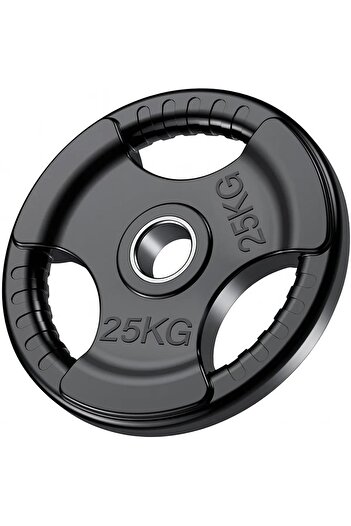 Generic 2 x 2-inch Olympic Rubber Dumbbell Discs for Strength Training and Professional Weightlifting, 25kg