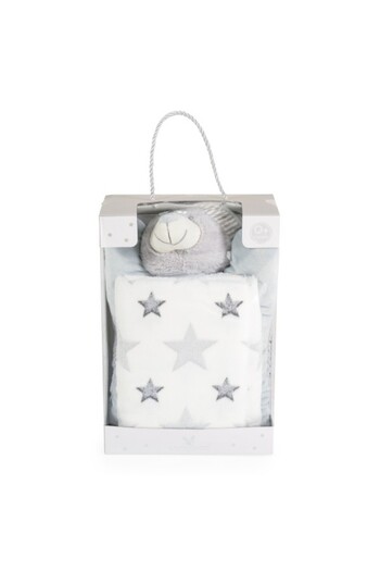 Cangaroo Sleepy bear Baby Blanket and Pillow Set Grey 90x75 cm – Soft and Delicate Polyester