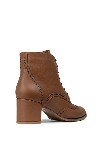 Deery Women's Genuine Leather Tan Boots