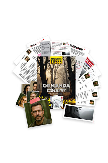 repro design Murder in the Forest - Detective Game |   Murder Case with Real Evidence 16+ Adult Strategy Game