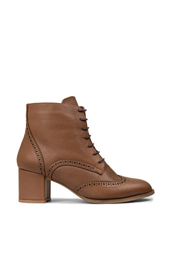 Deery Women's Genuine Leather Tan Boots