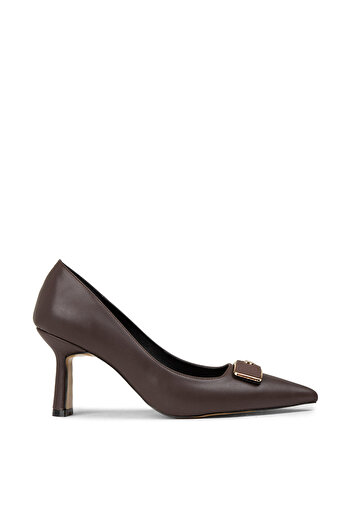 Deery Women's Brown Heeled Shoes