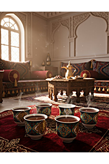 DECOSTYLE 6 Pieces Myrrh Glass Serving Cup Zamzam Water Cup N15