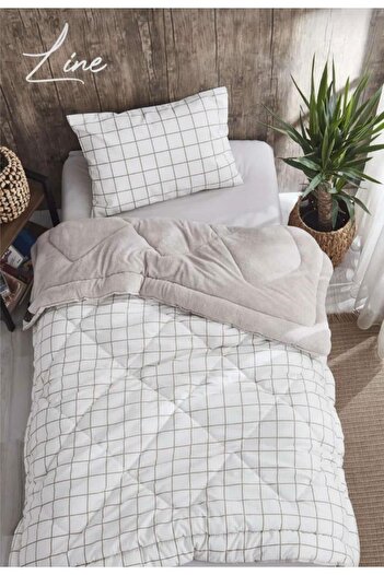 Eyüpoğlu Single Luxury Wellsoft Double-Sided Silicone Quilt 155 X 215 + 1 Pillowcase