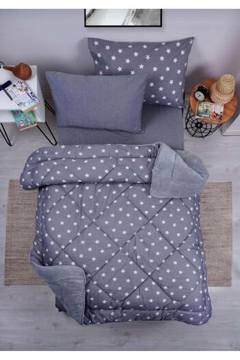 Eyüpoğlu Single Luxury Wellsoft Pufidik Double-Sided Silicone Quilt 155 X 215 + 1 Pillowcase